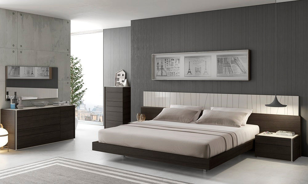J & M Porto Modern Bed, Wenge
