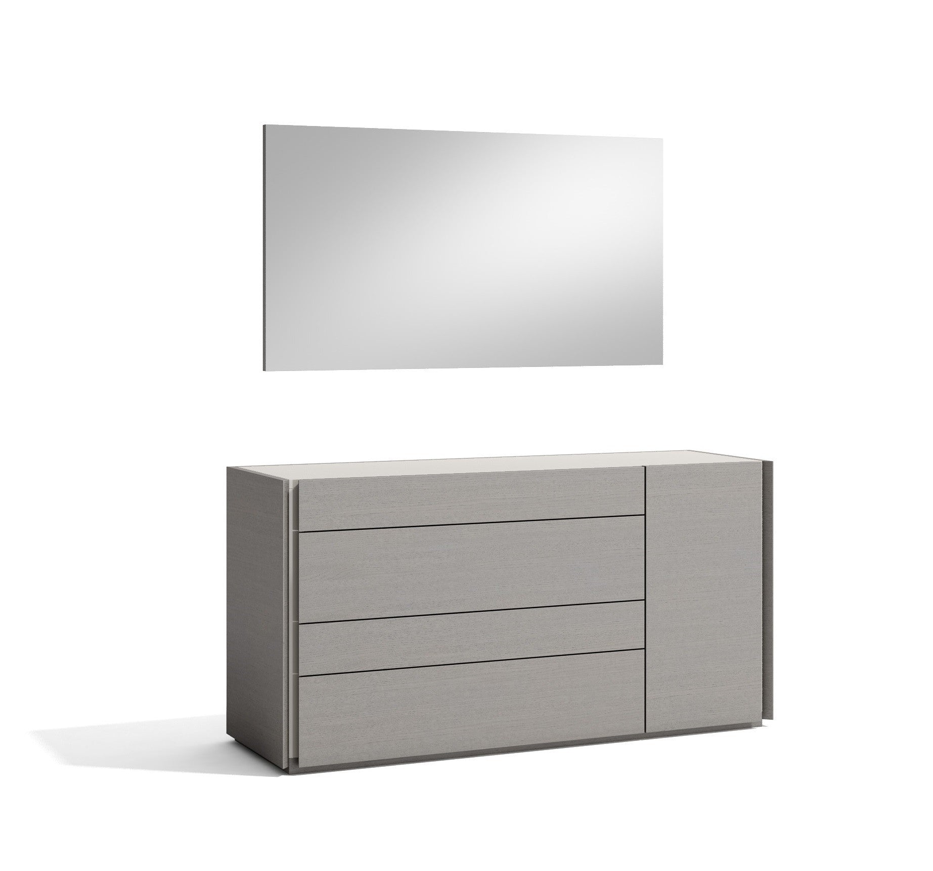 J & M Porto Dresser, Grey Lacquer Finish