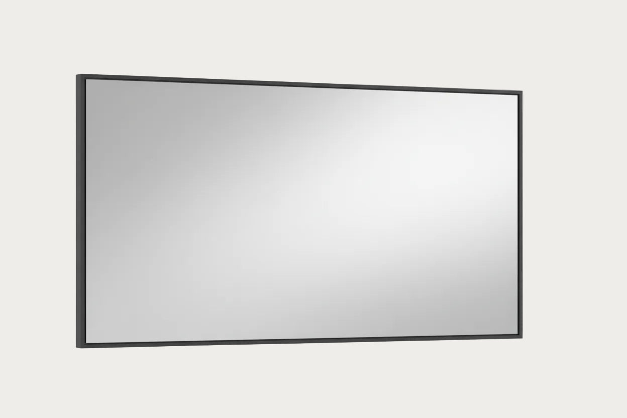 Porto Mirror, Grey Lacquer Finish
