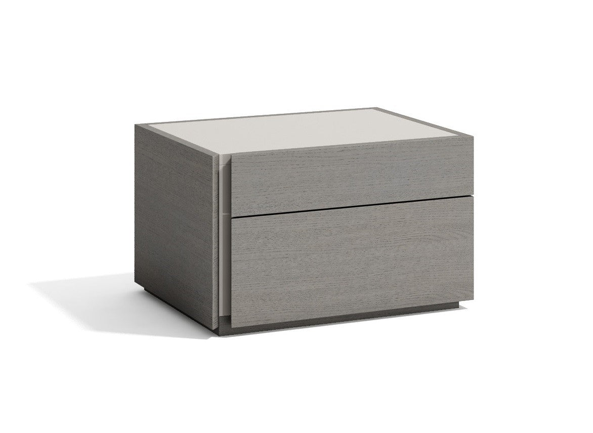 J & M Porto Left Side Nightstand, Grey