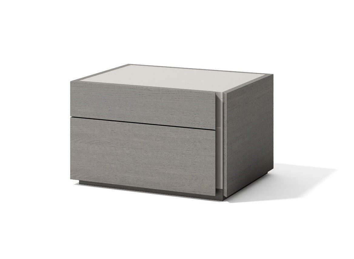 J & M Porto Right Side Nightstand, Grey