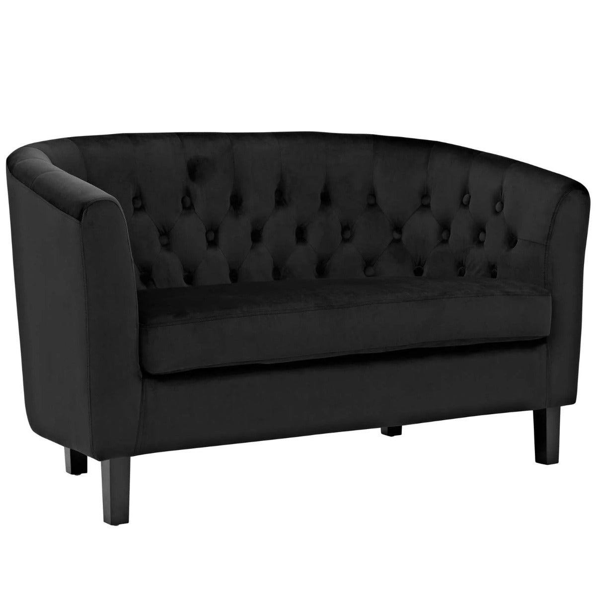 Modway Prospect 2 Piece Performance Velvet Loveseat and Armchair Set