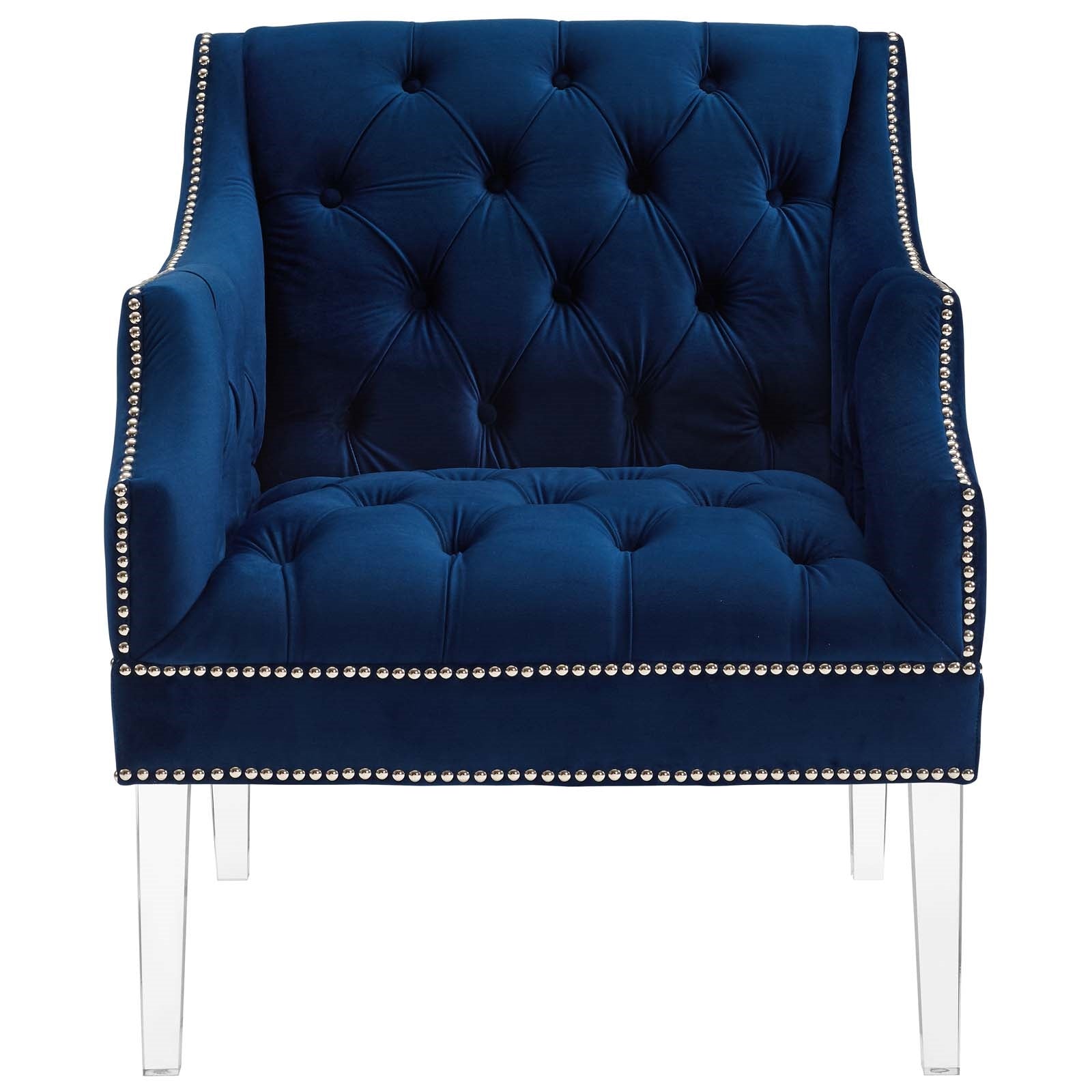 Modway Proverbial Tufted Button Accent Performance Velvet Armchair