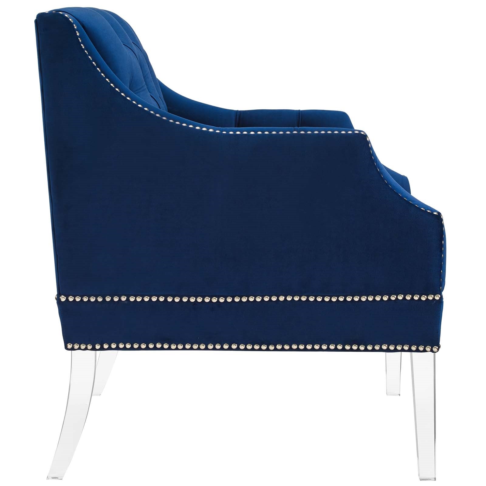 Modway Proverbial Tufted Button Accent Performance Velvet Armchair