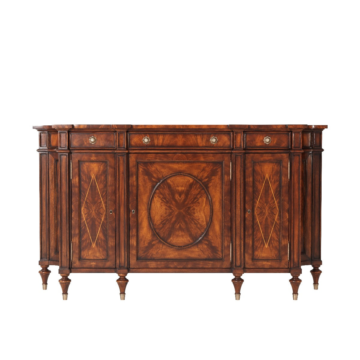 Theodore Alexander Concave Side Cabinet Sideboard
