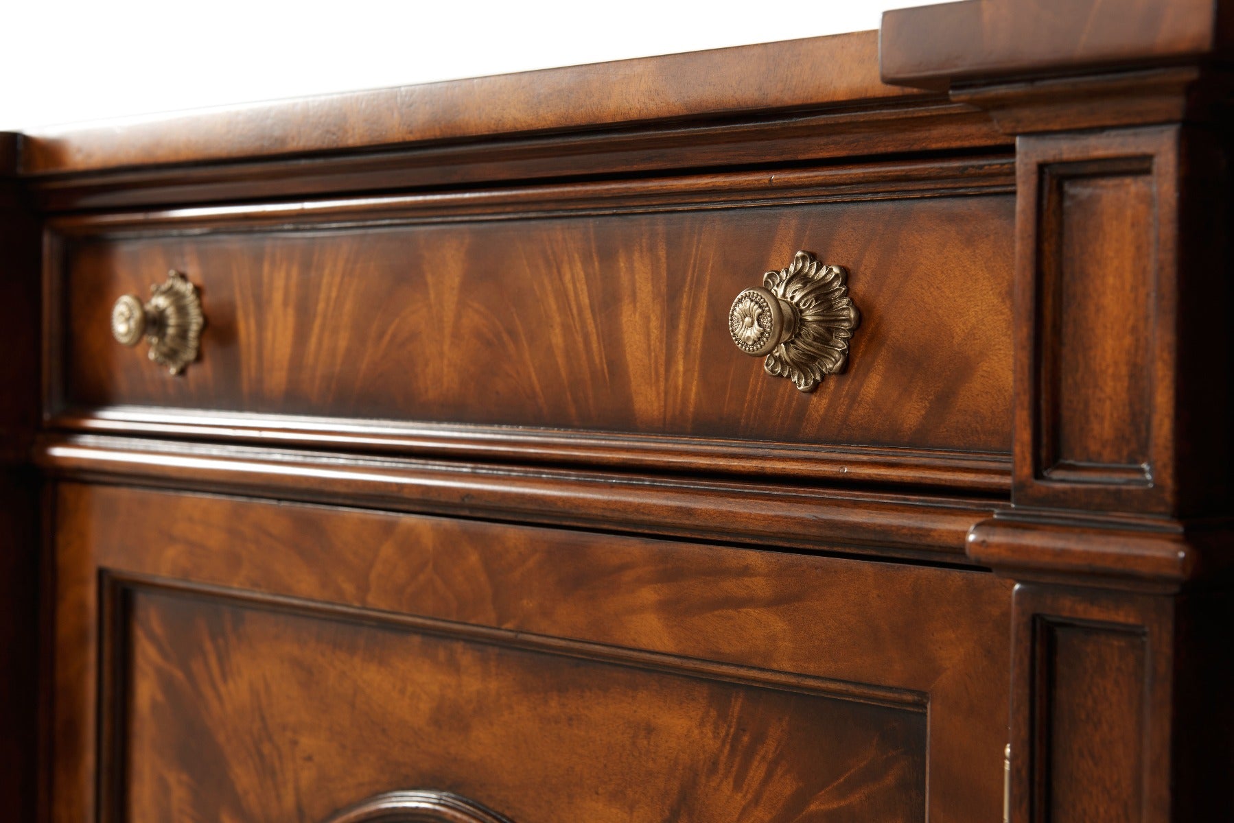 Theodore Alexander Concave Side Cabinet Sideboard