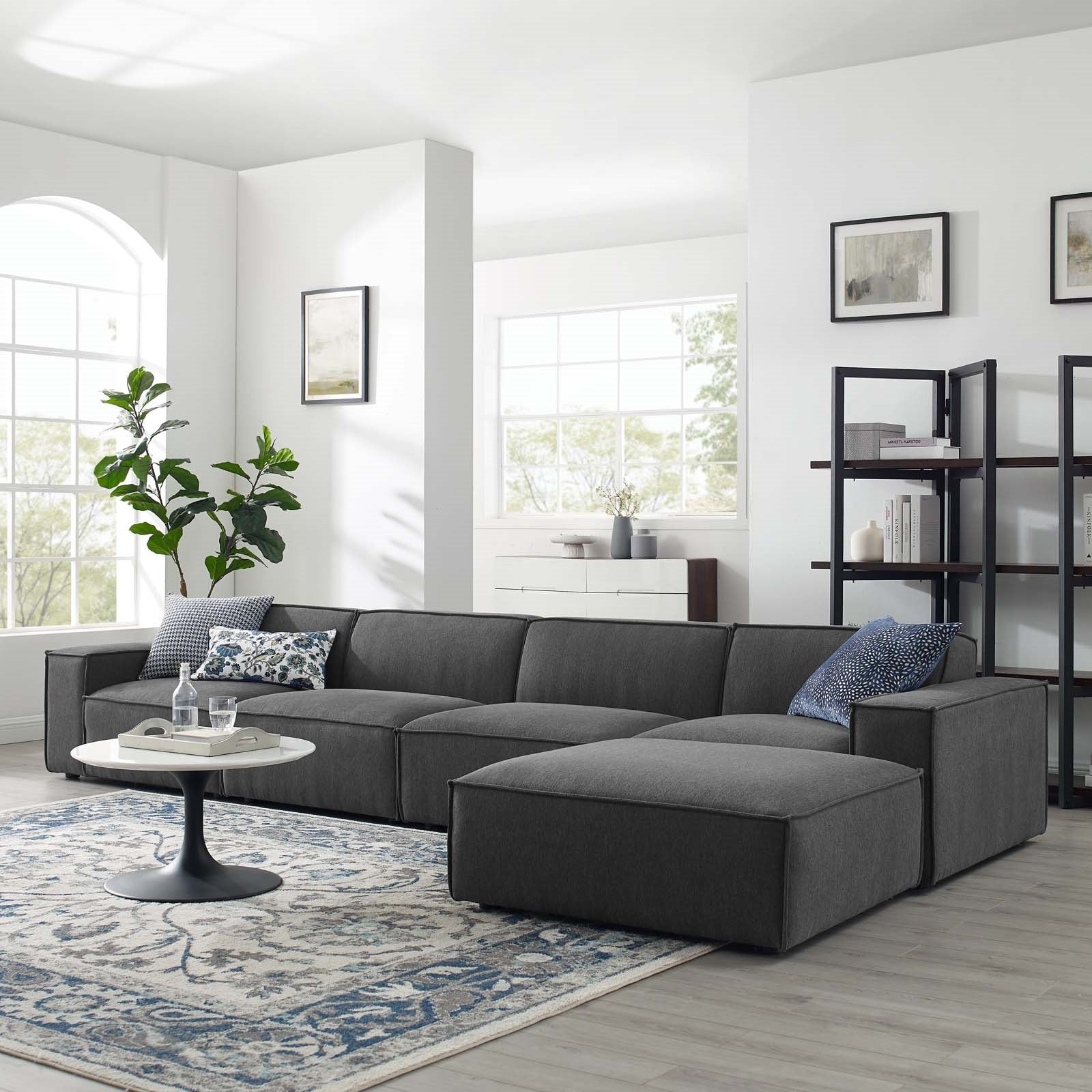 Modway Restore 5-Piece Sectional Sofa