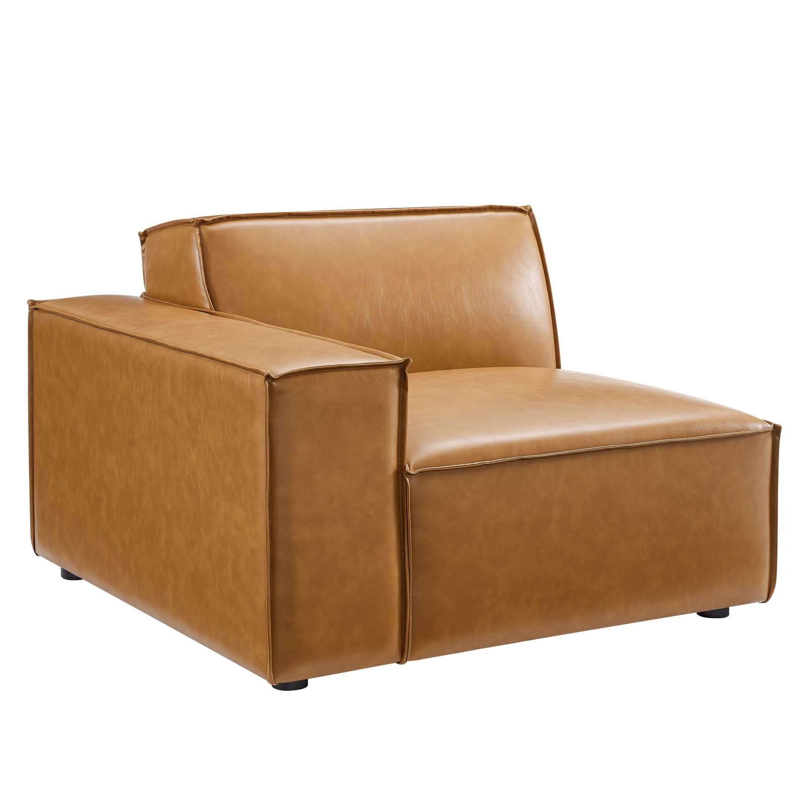 Modway Restore Left-Arm Vegan Leather Sectional Sofa Chair