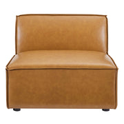 Modway Restore Vegan Leather Sectional Sofa Armless Chair