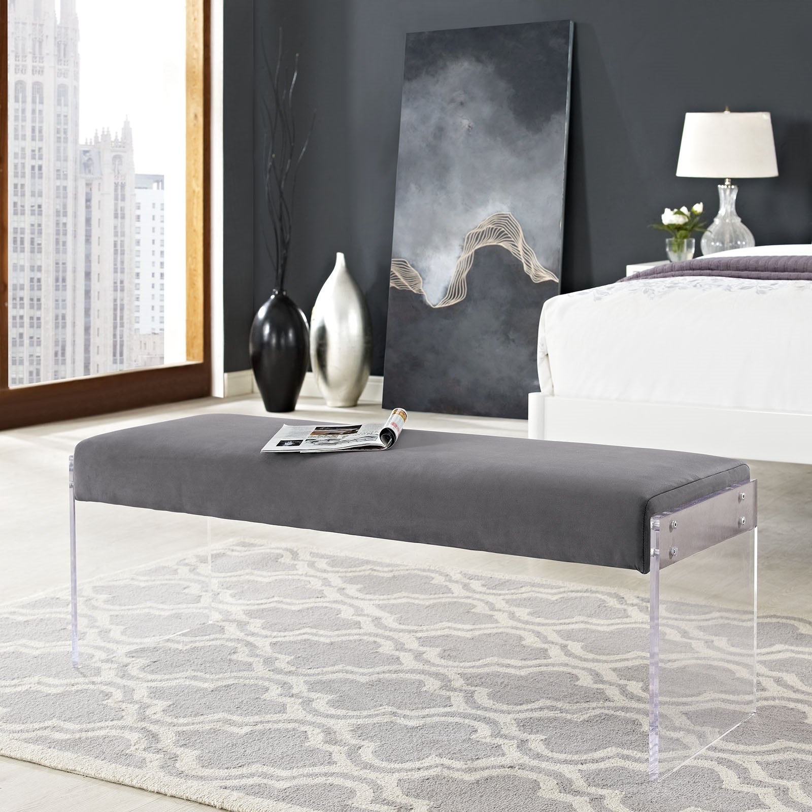 Modway Roam Performance Velvet Bench