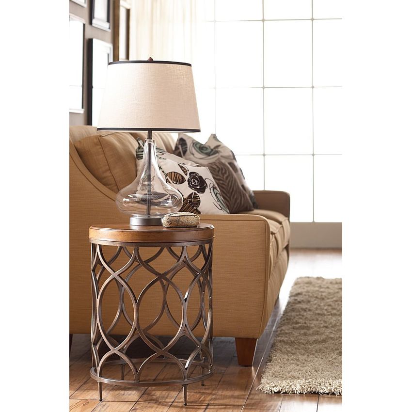 Hammary Hidden Treasures Round Lamp Table