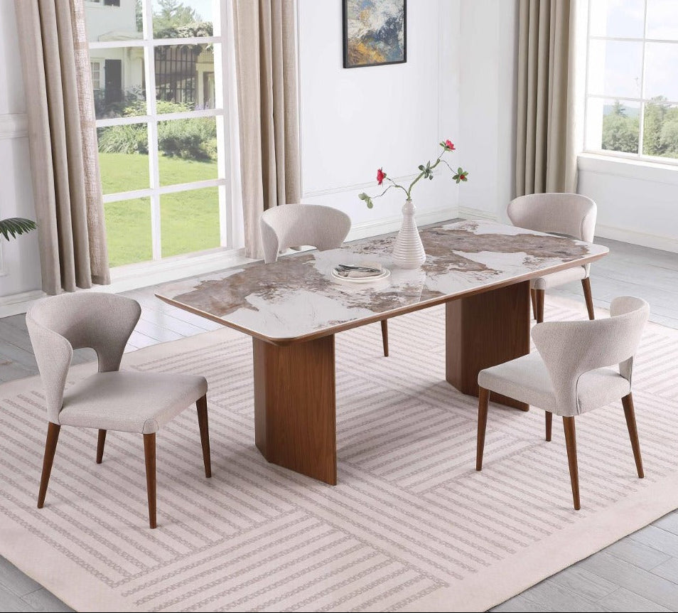 Ruby Rose 5-piece dining room set by Chintaly Imports