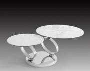 Ruma Rotating Coffee Table with White Ceramic Top| Creative Furniture