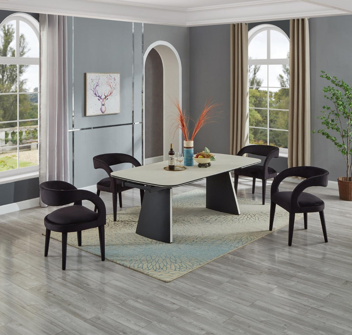Chintaly Drew Fully Upholstered Modern Armchair