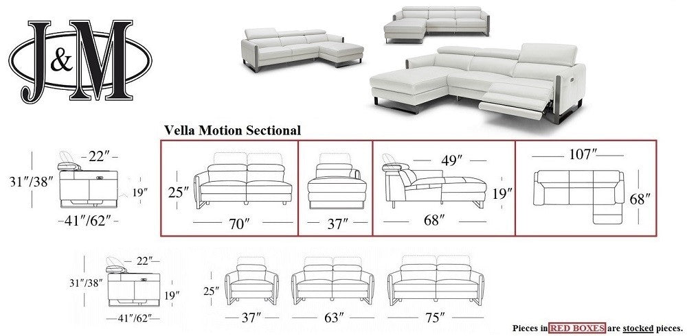 Vella Premium Motion Sectional