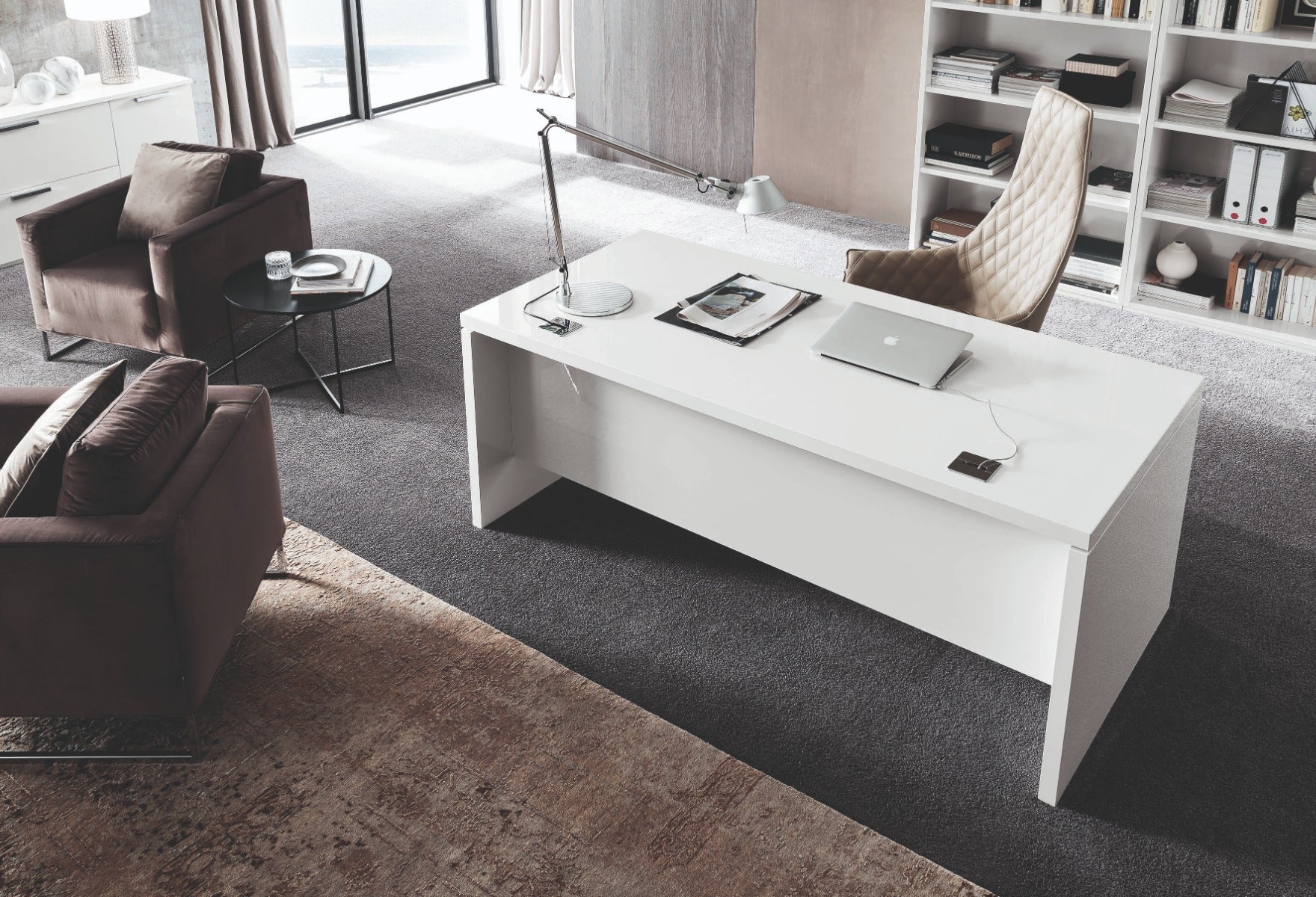 Sedona 66" Desk in White High Gloss | ALF (+) DA FRE