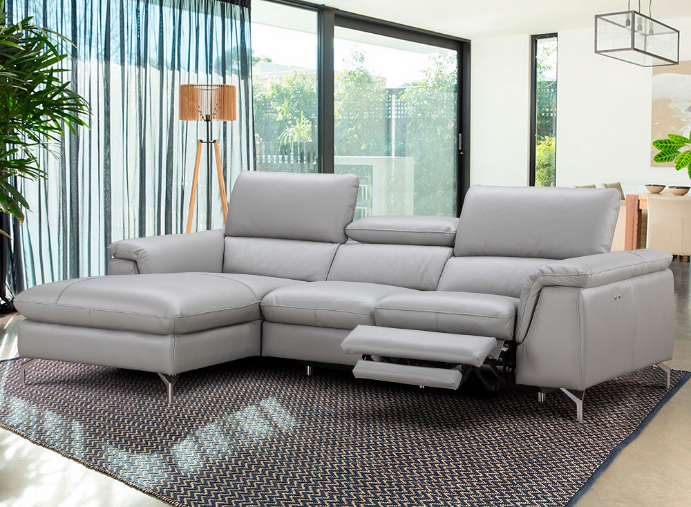 Serena Sectional Recliner, Light Grey