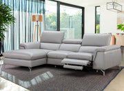 Serena Sectional Recliner, Light Grey