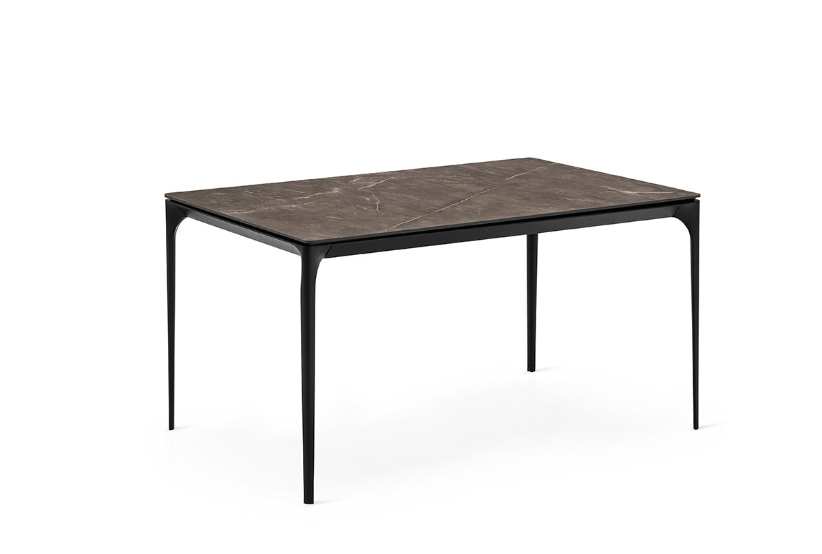 Calligaris Silhouette CS4125-R130 Dining Table with Extendable Top and Metal Legs