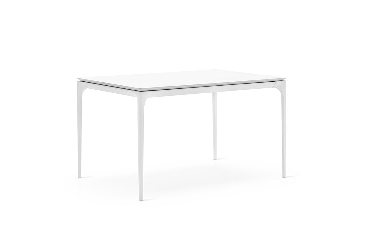 Calligaris Silhouette CS4125-R160 Dining Table with Extendable Top and Metal Legs