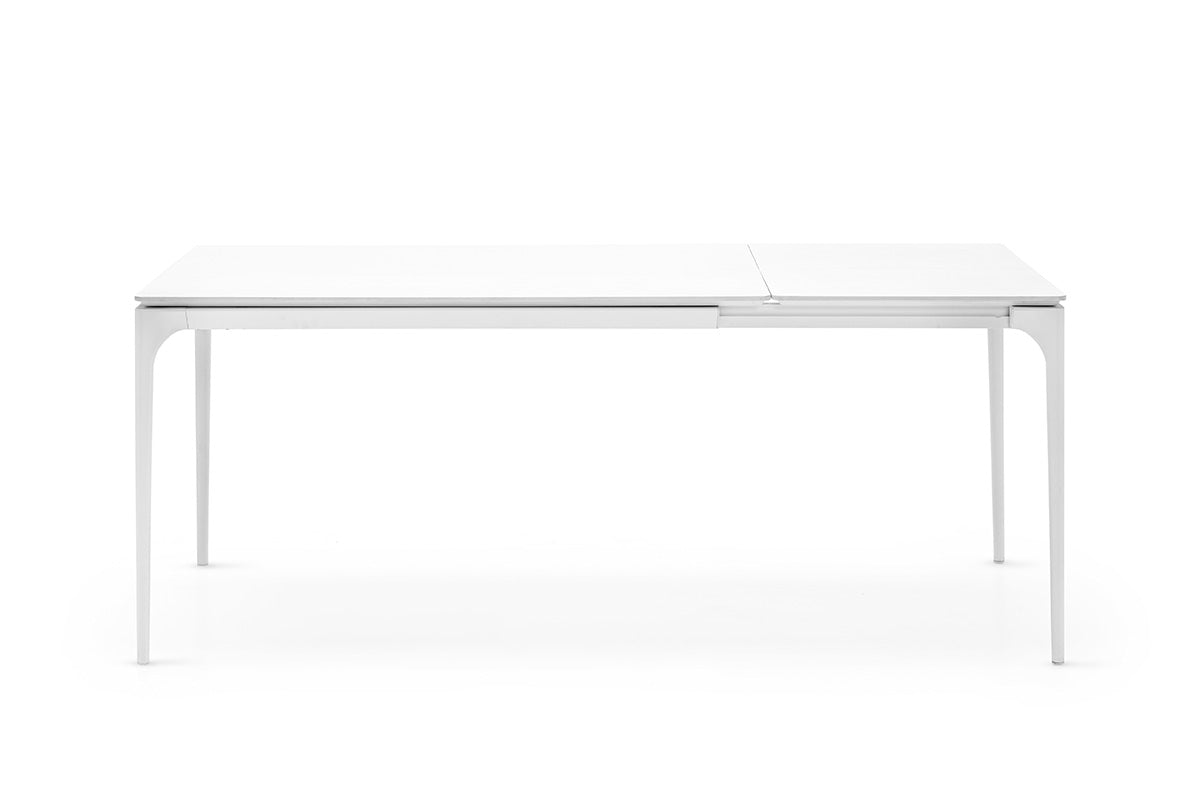 Calligaris Silhouette CS4125-R160 Dining Table with Extendable Top and Metal Legs