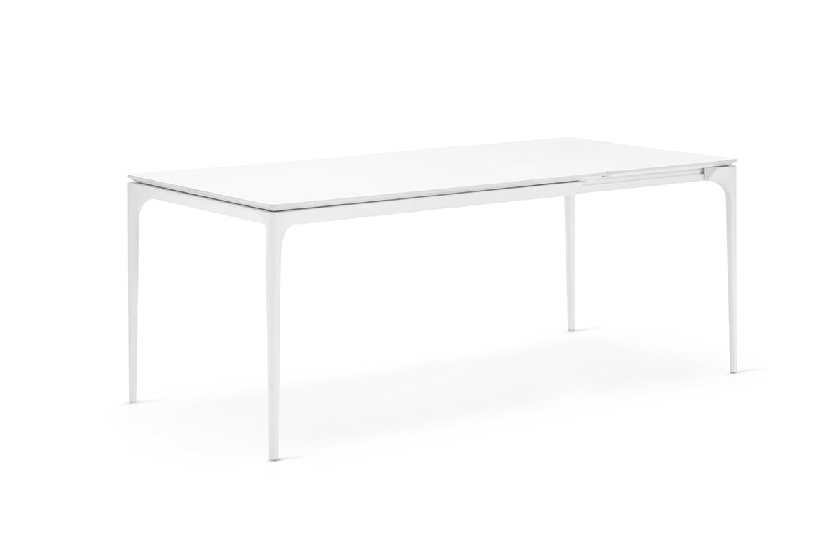 Calligaris Silhouette CS4125-R160 Dining Table with Extendable Top and Metal Legs