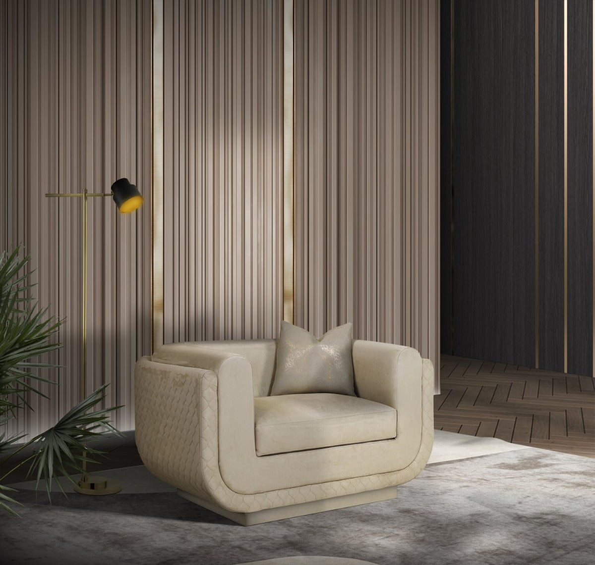 Stone International Sophie Swivel Armchair
