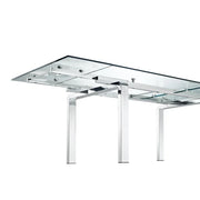 Stark Extendable Dining Table with Tempered Glass Top