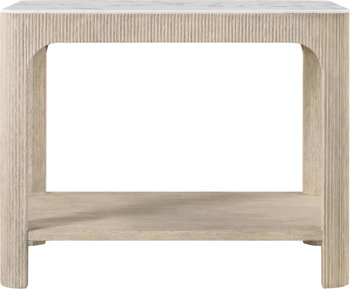 Theodore Alexander Horizon Rectangular Quartz Side Table