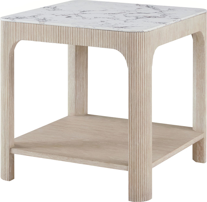 Theodore Alexander Horizon Square Quartz Side Table