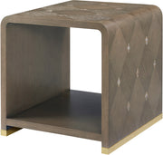 Theodore Alexander Judith Leiber 50402.C385 Side Table, Mink Finish