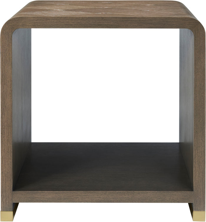 Theodore Alexander Judith Leiber 50402.C385 Side Table, Mink Finish
