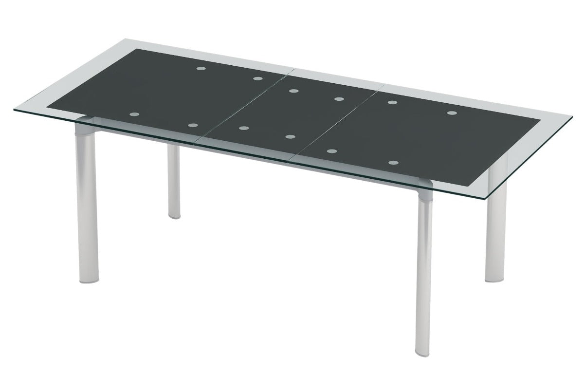 Chintaly Tara Extendable Dining Table, Black