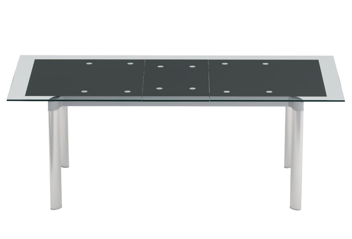 Chintaly Tara Extendable Dining Table, Black