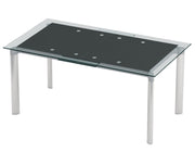 Chintaly Tara Extendable Dining Table, Black