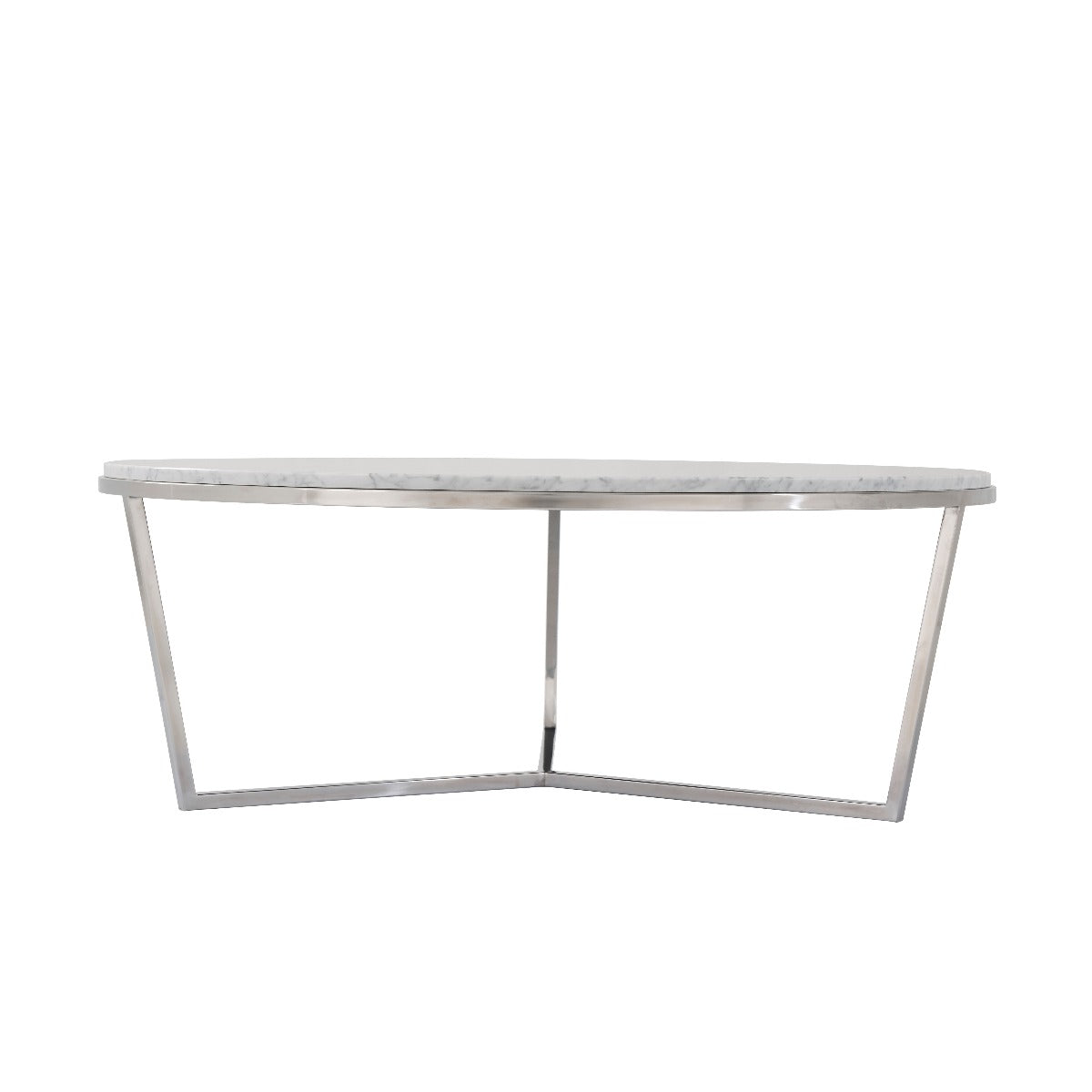 Theodore Alexander Fisher Round Cocktail Table, Marble Top