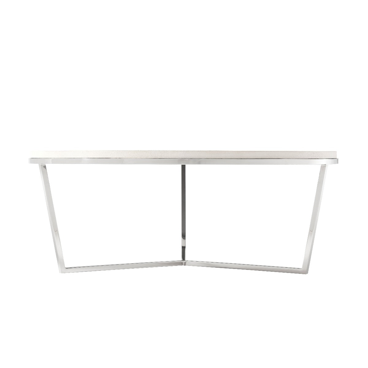 Theodore Alexander Fisher Round Cocktail Table, Shagreen