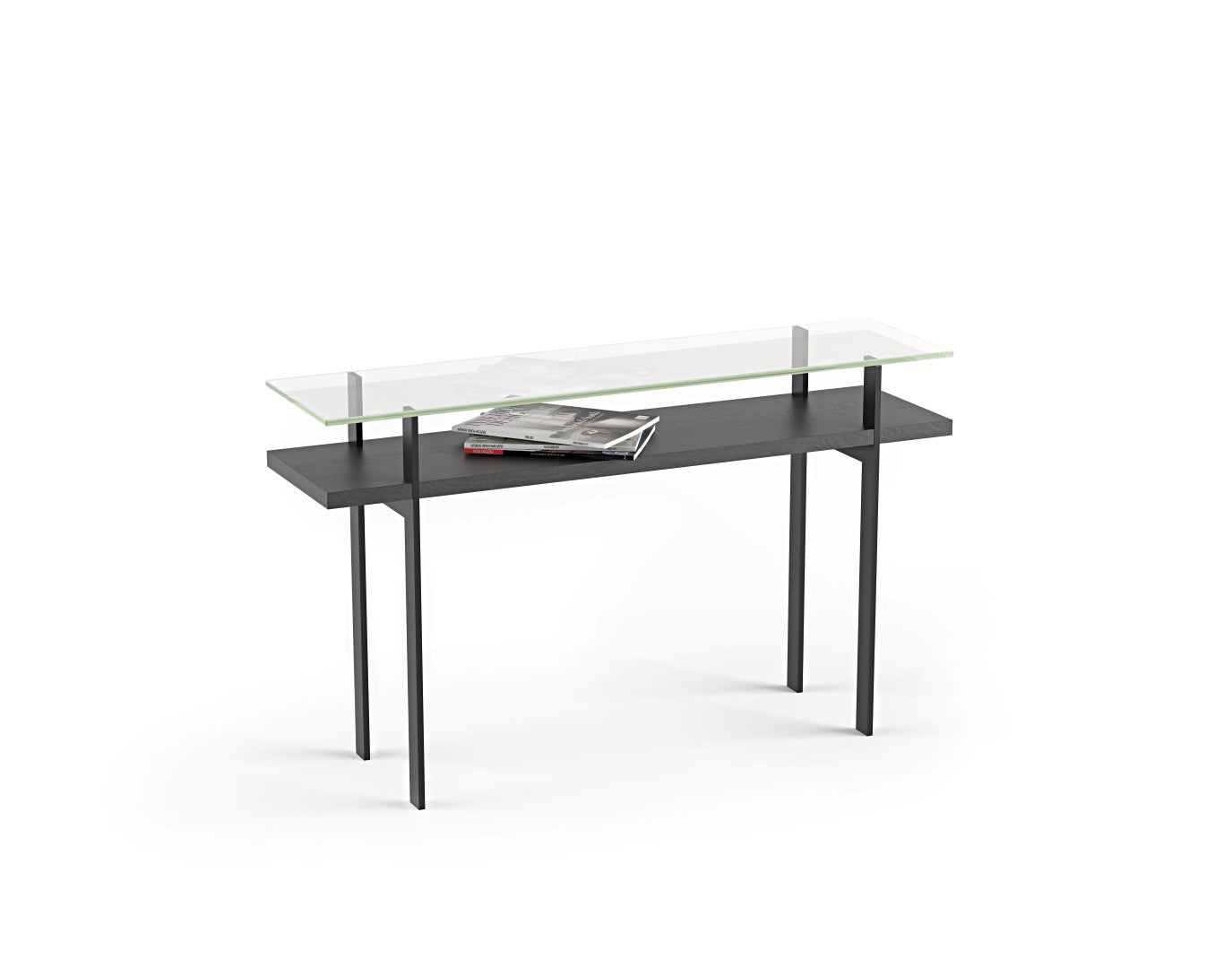 BDI Terrace 1153 Console Table, Charcoal Stained Ash 