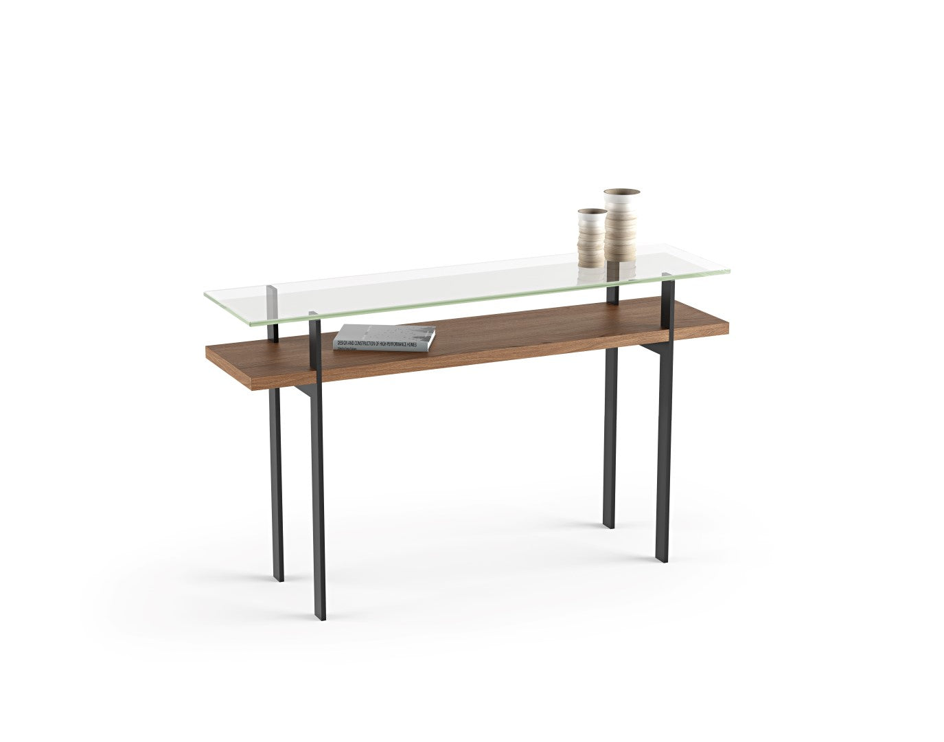 BDI Terrace 1153 Console Table, Natural Walnut