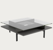 BDI Terrace 1150 Square Coffee Table, Charcoal Stained Ash