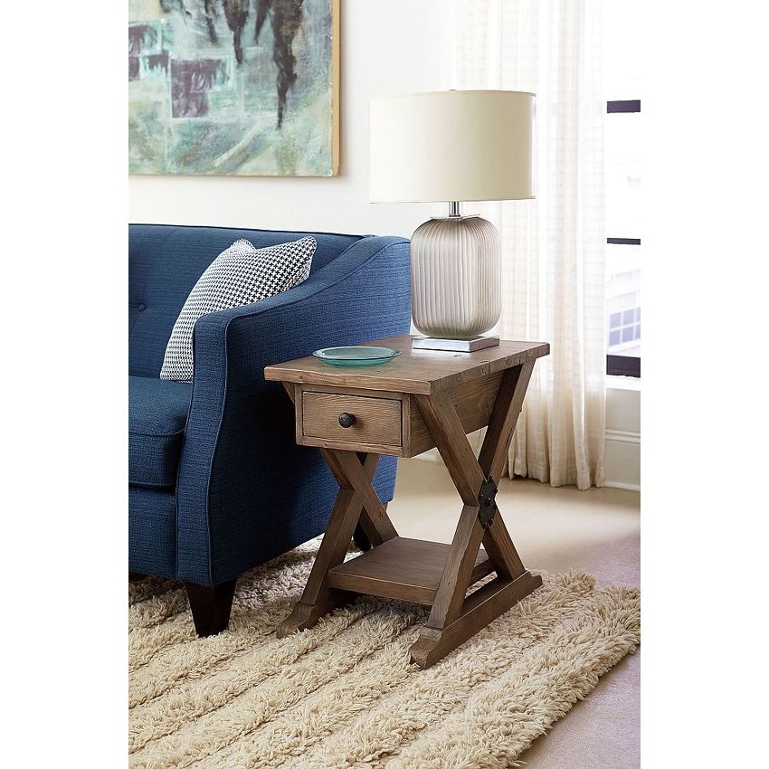Hammary Trestle Chairside Table