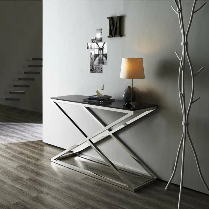 Tristan Console Table, Black Gloss