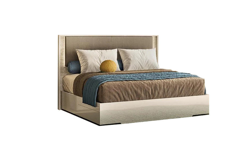 ALF Tullia King Bed with Storage and Integrated Lighting