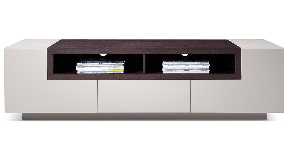 TV Base TV002, Light Grey High Gloss