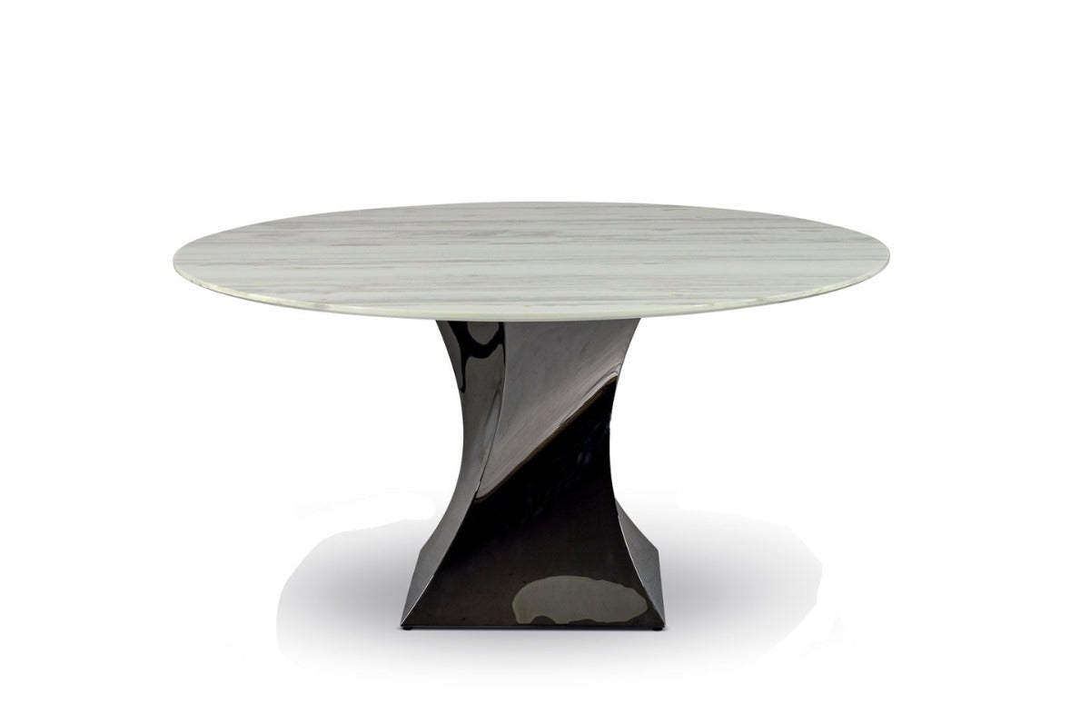 Stone International Twist Round Dining Table