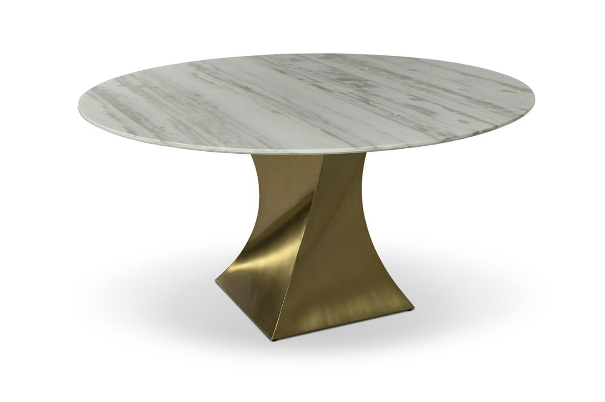 Stone International Twist Round Dining Table