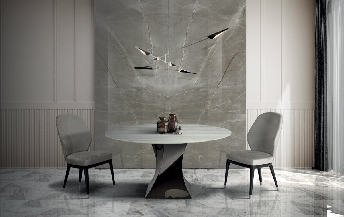 Stone International Twist Round Dining Table