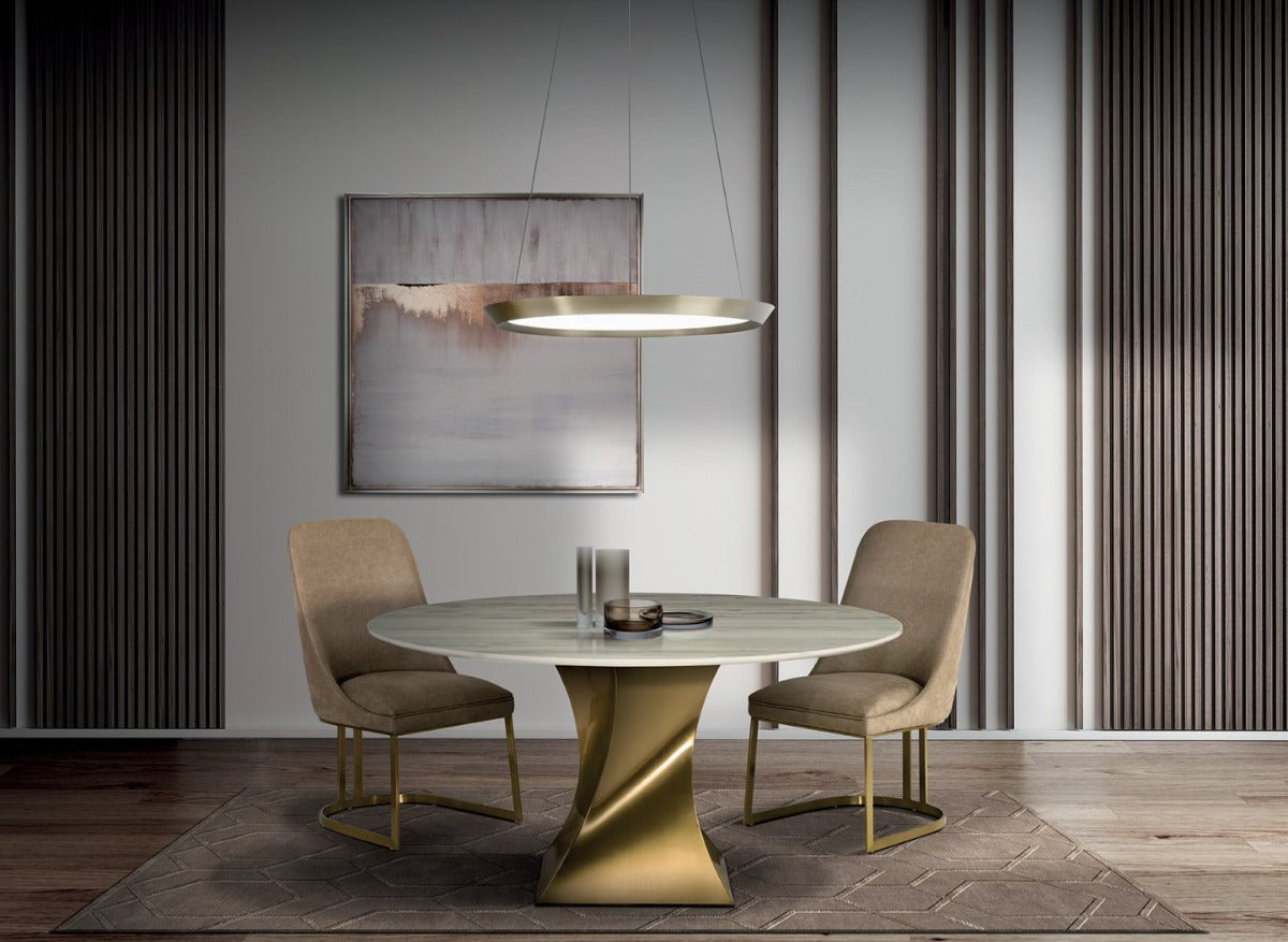Stone International Twist Round Dining Table