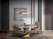 Stone International Twist Round Dining Table
