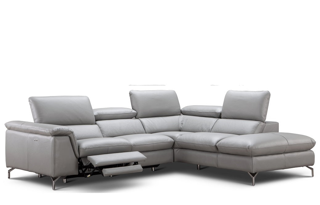 Viola Sectional Recliner by J&M Furniture, Light Grey